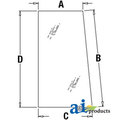 A & I Products Glass, Side, Rear (LH) - Side, Front (RH) 49" x35.5" x2.25" A-AT171898
